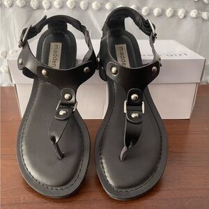 Madden Girl Black Sandals.  Size 7